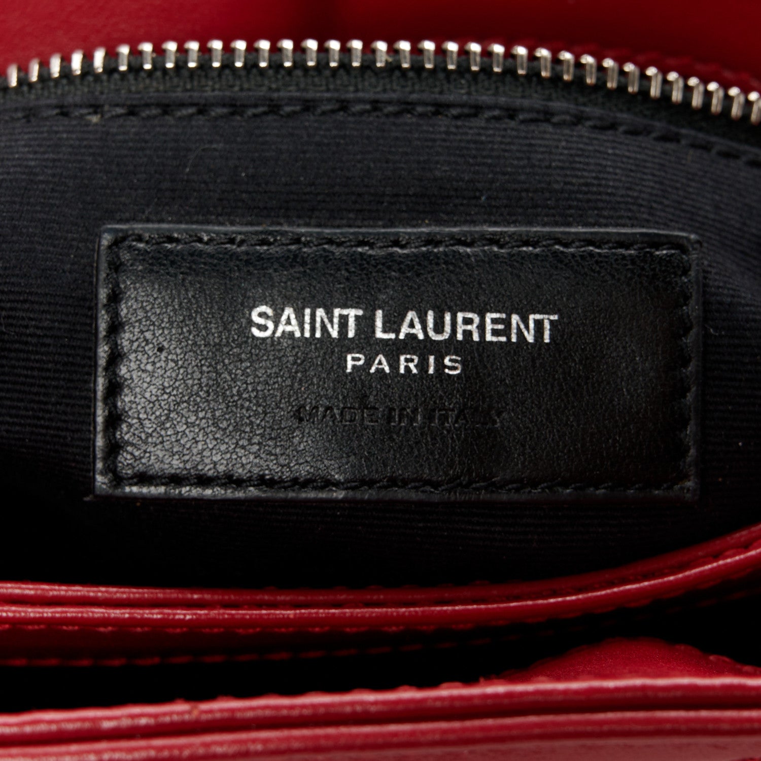 Saint Laurent Calfskin Y Quilted Monogram Toy Loulou Crossbody Bag New Lipstick 7 of 13