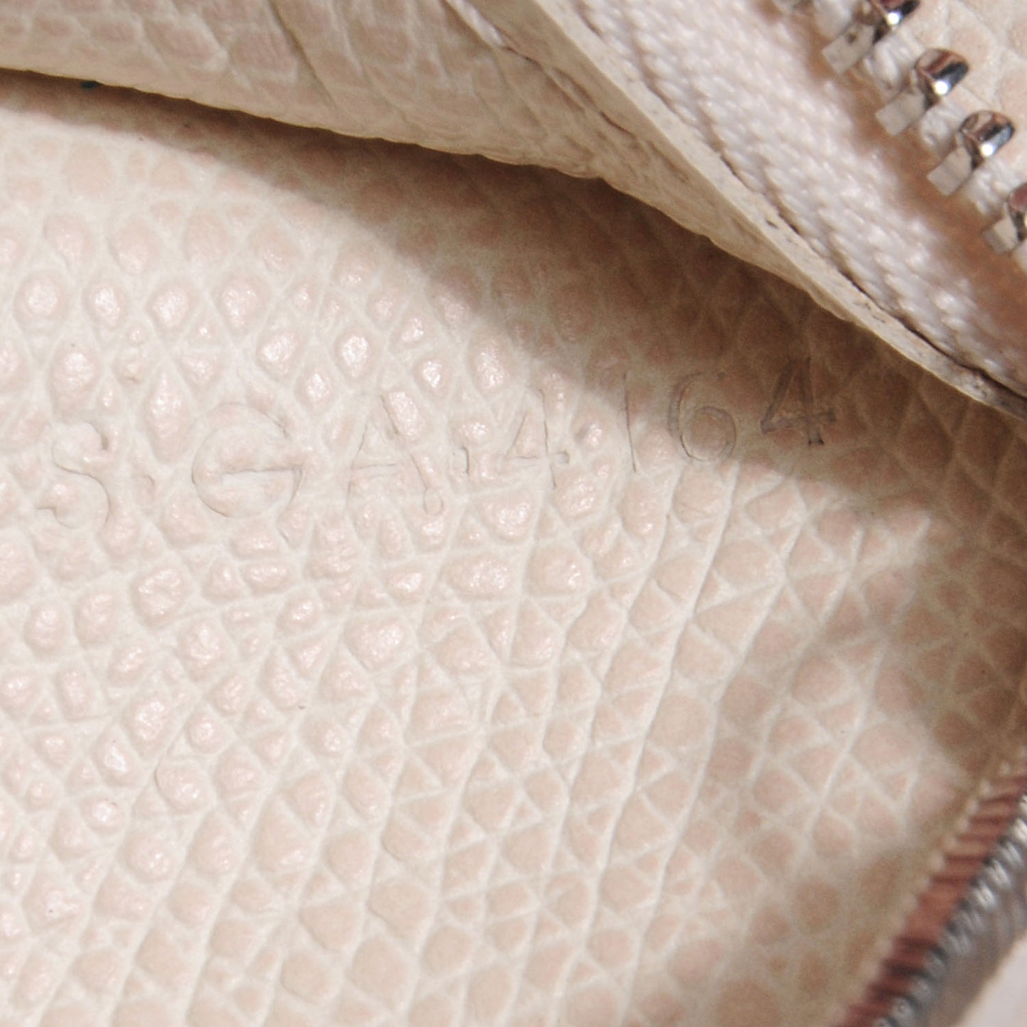 Grained Calfskin Small Vertical Bi-Cabas Cream Black