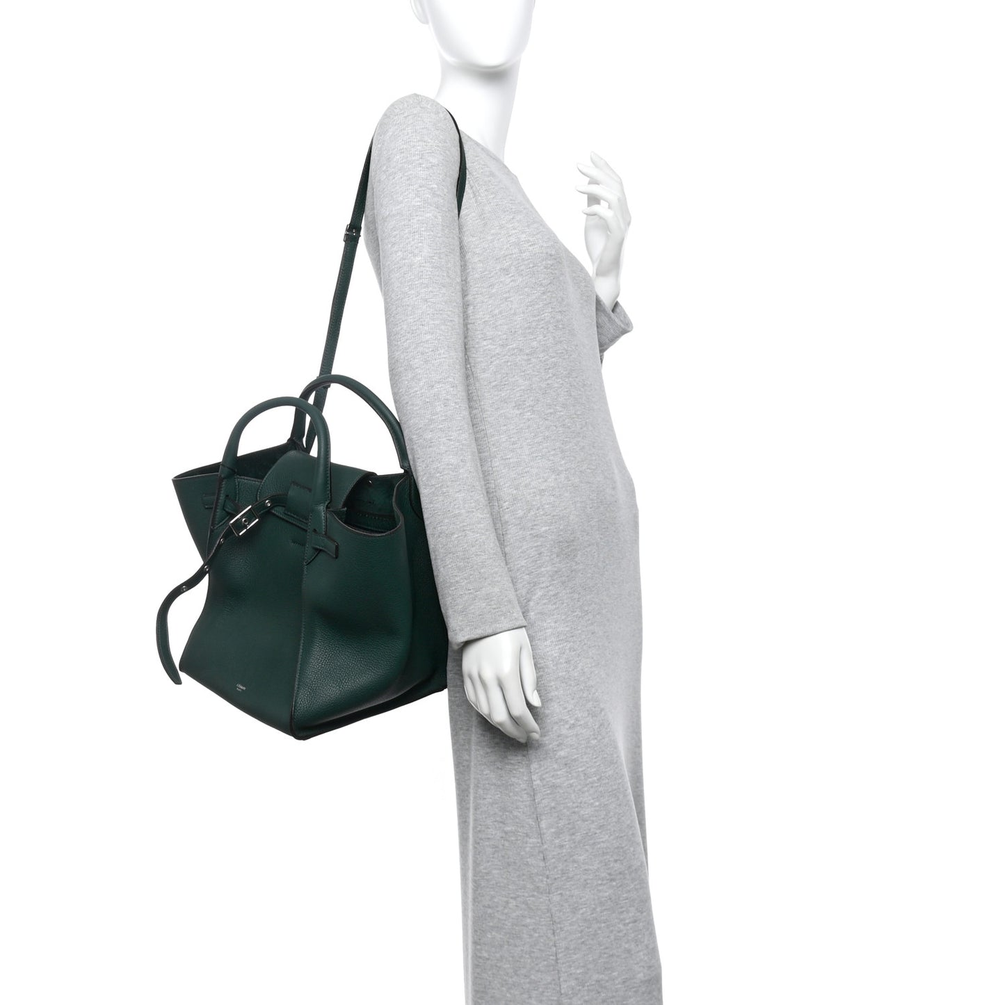 Supple Grained Calfskin Small Big Bag Amazone