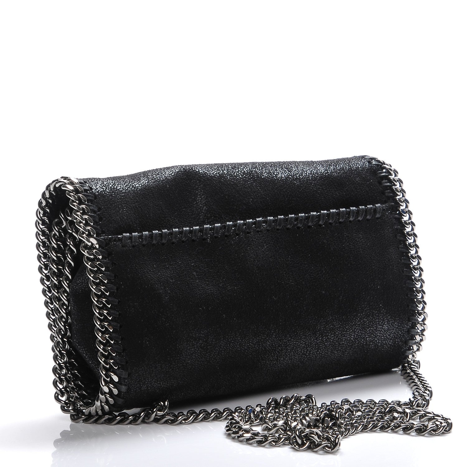 Stella McCartney Shaggy Deer Falabella Crystal Embellished Crossbody Bag Black 3 of 8