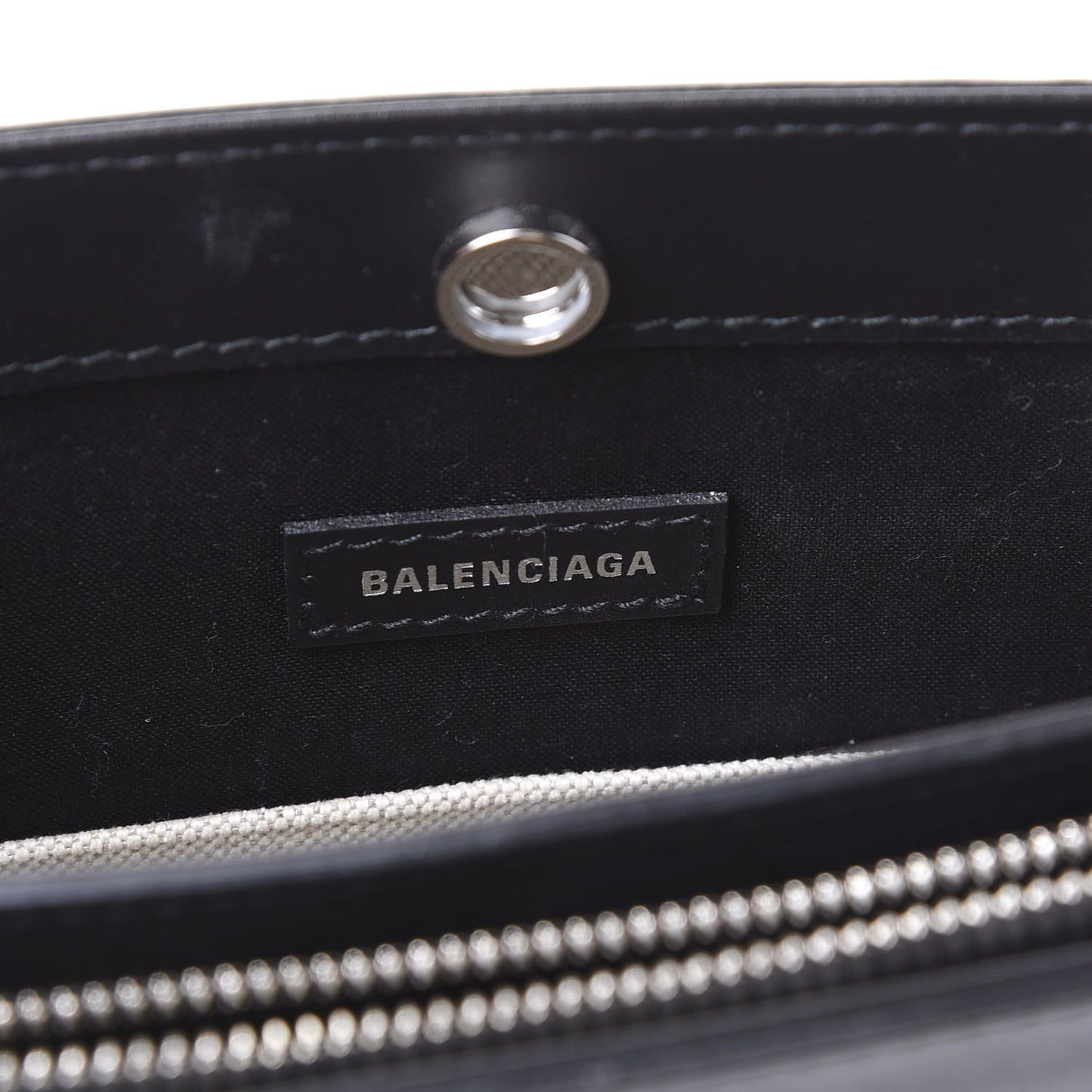 Cotton Canvas Pochette Crossbody Bag Black