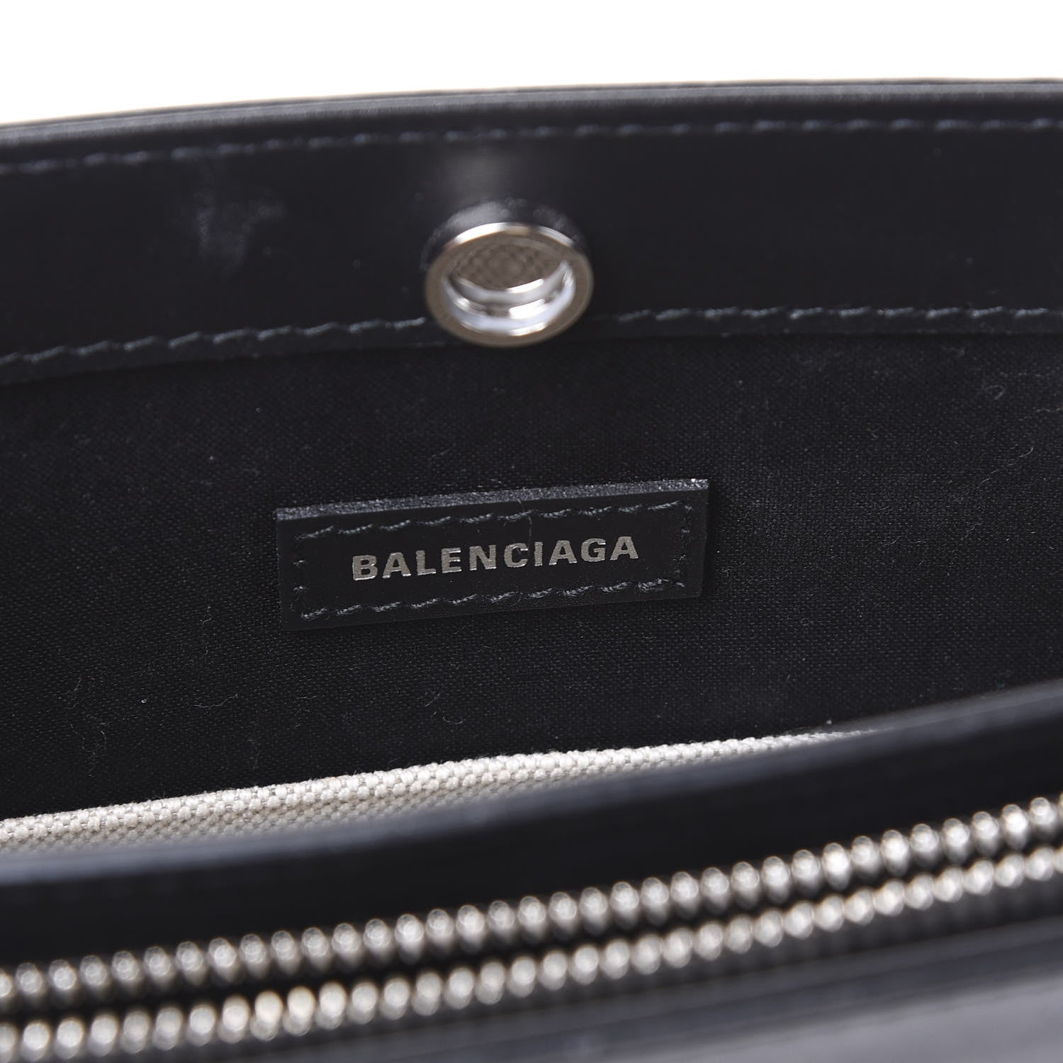 Balenciaga Cotton Canvas Pochette Crossbody Bag Black 7 of 9