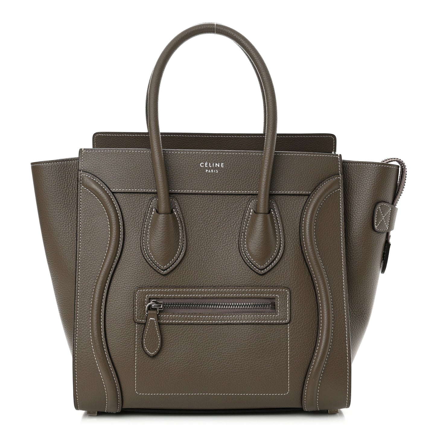 Drummed Calfskin Micro Luggage Souris