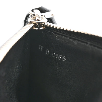 Givenchy Smooth Calfskin Skull Embossed Zip Pouch Black 7 of 9