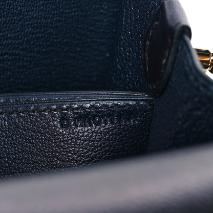 Hermes Evergrain Mini Sac Roulis Bleu Indigo 6 of 10