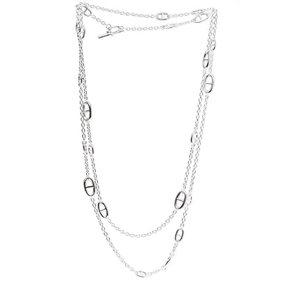 Hermes Sterling Silver Farandole Necklace 160 3 of 6