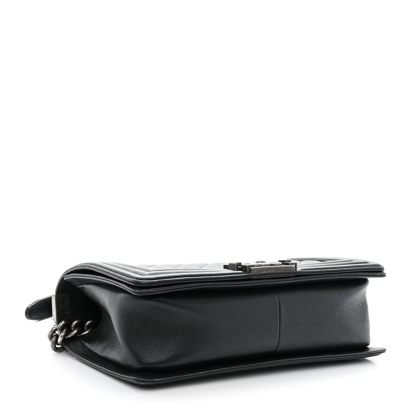 Caviar Quilted Medium Boy Flap Black