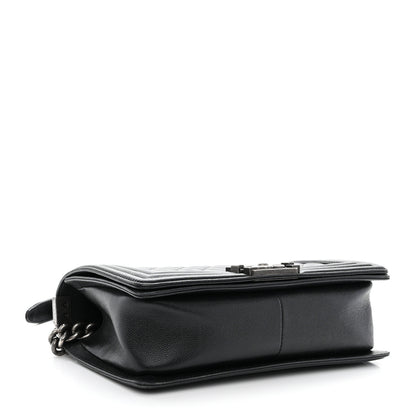 Chanel Caviar Quilted Medium Boy Flap Black 4 of 13
