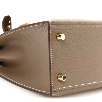 Hermes Epsom Kelly Sellier 25 Etoupe 9 of 11