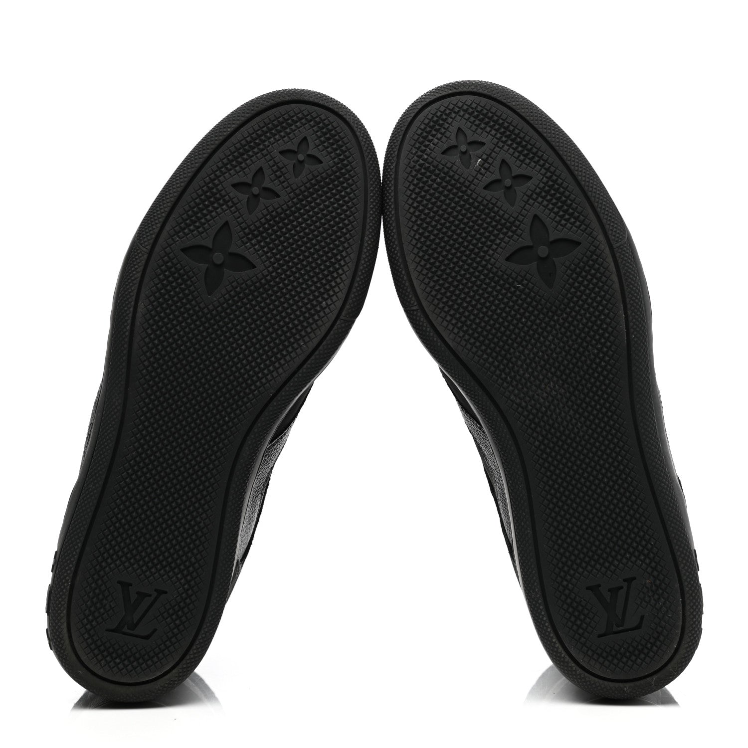 Louis Vuitton Calfskin Suede Monogram Cliff Top Wedge Sneakers 38 Navy 5 of 10