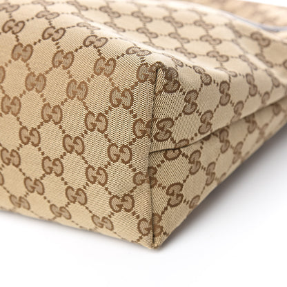 Gucci Monogram Web Medium Flat Messenger Bag Brown 9 of 10