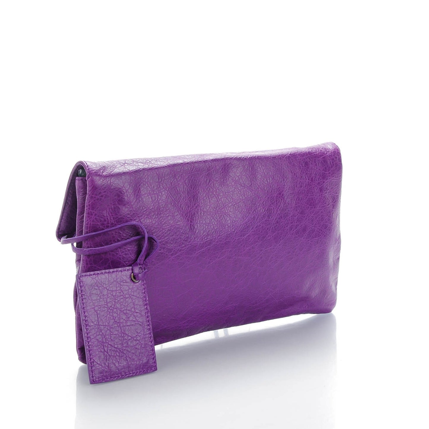 Agneau Classic Hardware Envelope Clutch Ultraviolet