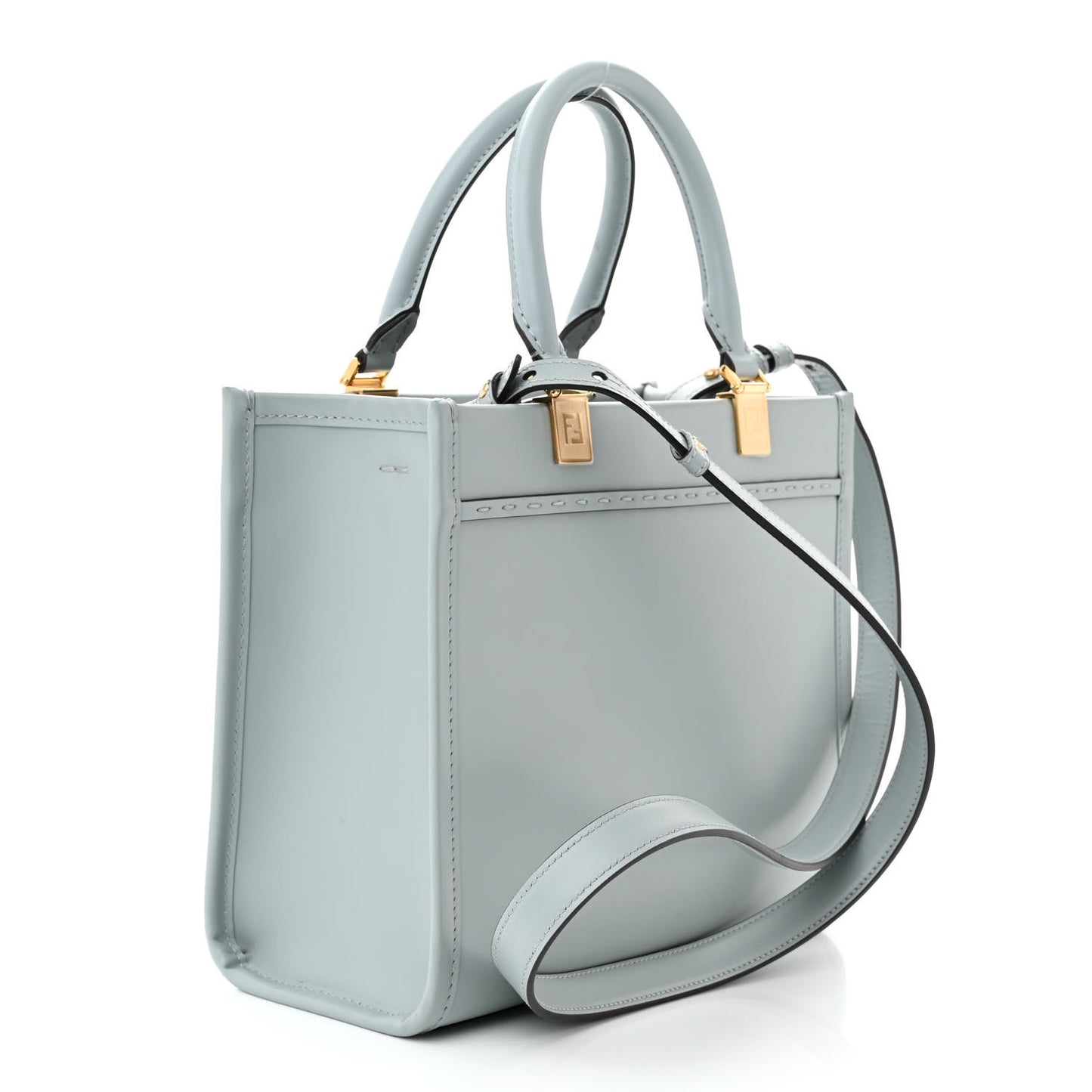 Vitello King Logo Embossed Small Fendi Sunshine Shopper Tote Anice