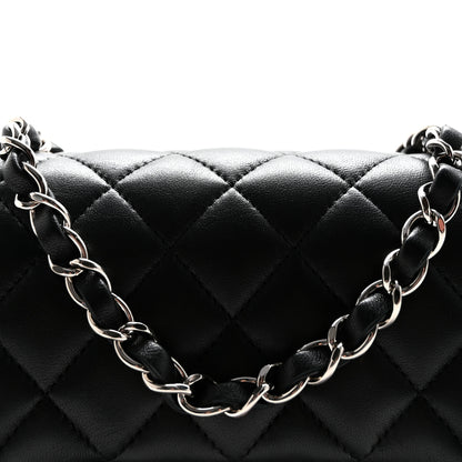 Chanel Lambskin Quilted Mini Square Flap Black 8 of 11