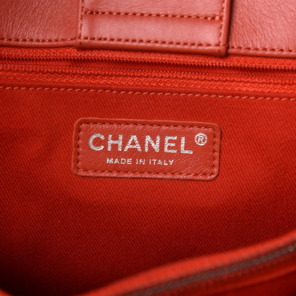 Chanel Calfskin Perforated Up In The Air Tote Red 6 of 10