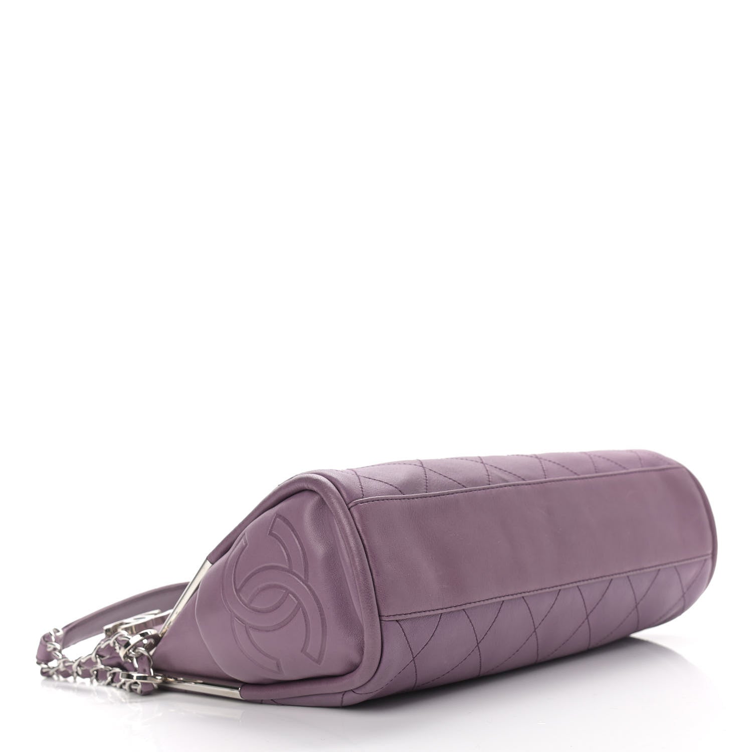 Chanel Lambskin Stitched Medium Ultimate Soft Tote Light Purple 3 of 10