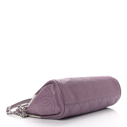 Chanel Lambskin Stitched Medium Ultimate Soft Tote Light Purple 3 of 10