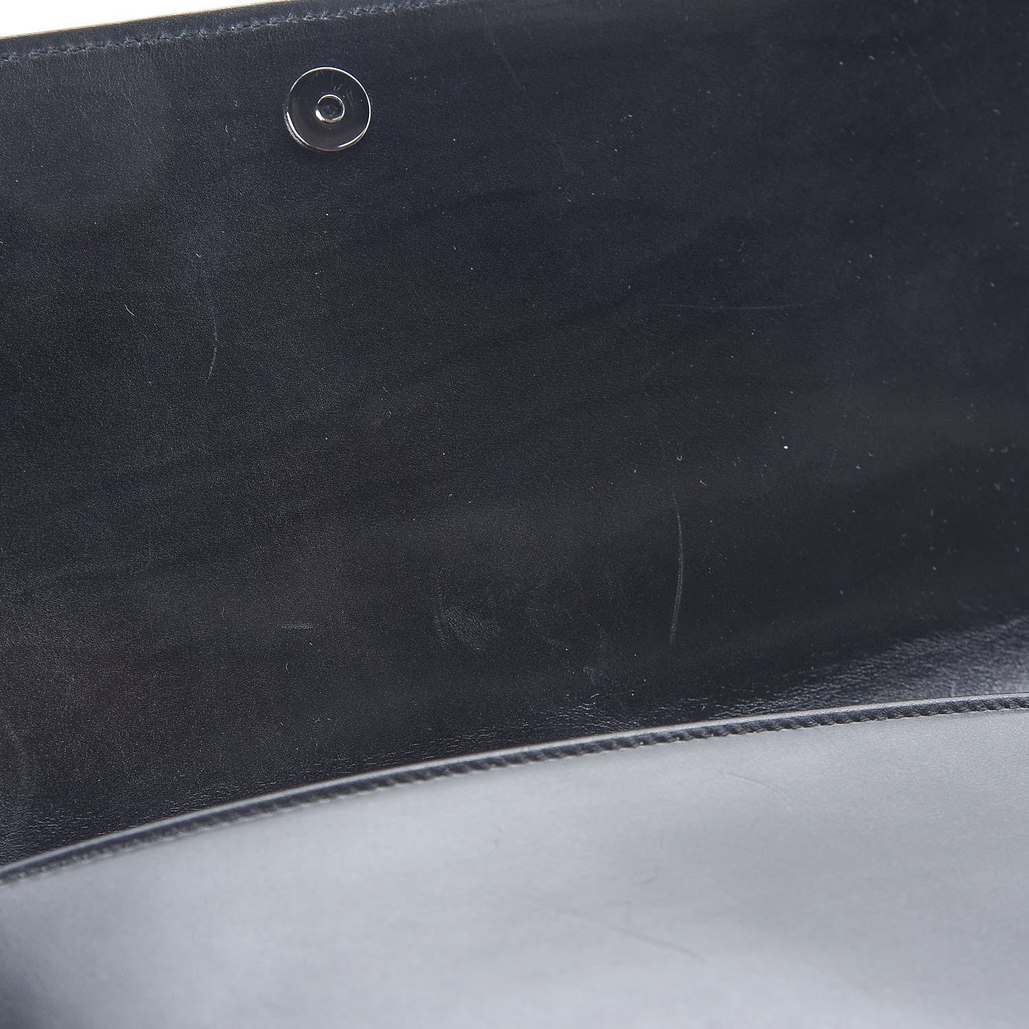 Saint Laurent Calfskin Monogram Smoking Clutch Black 7 of 7