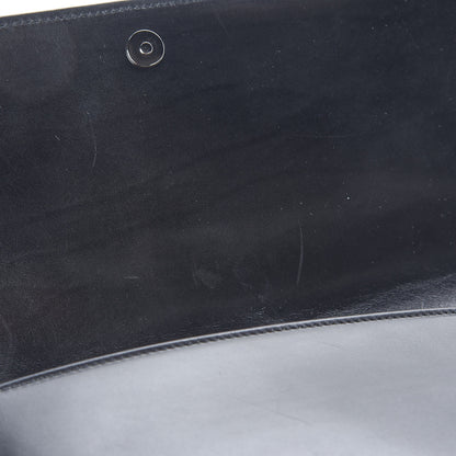 Saint Laurent Calfskin Monogram Smoking Clutch Black 7 of 7