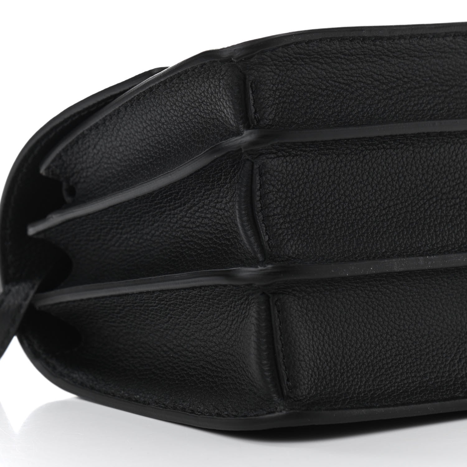 Versace Grained Calfskin La Medusa Shoulder Bag Black 9 of 10
