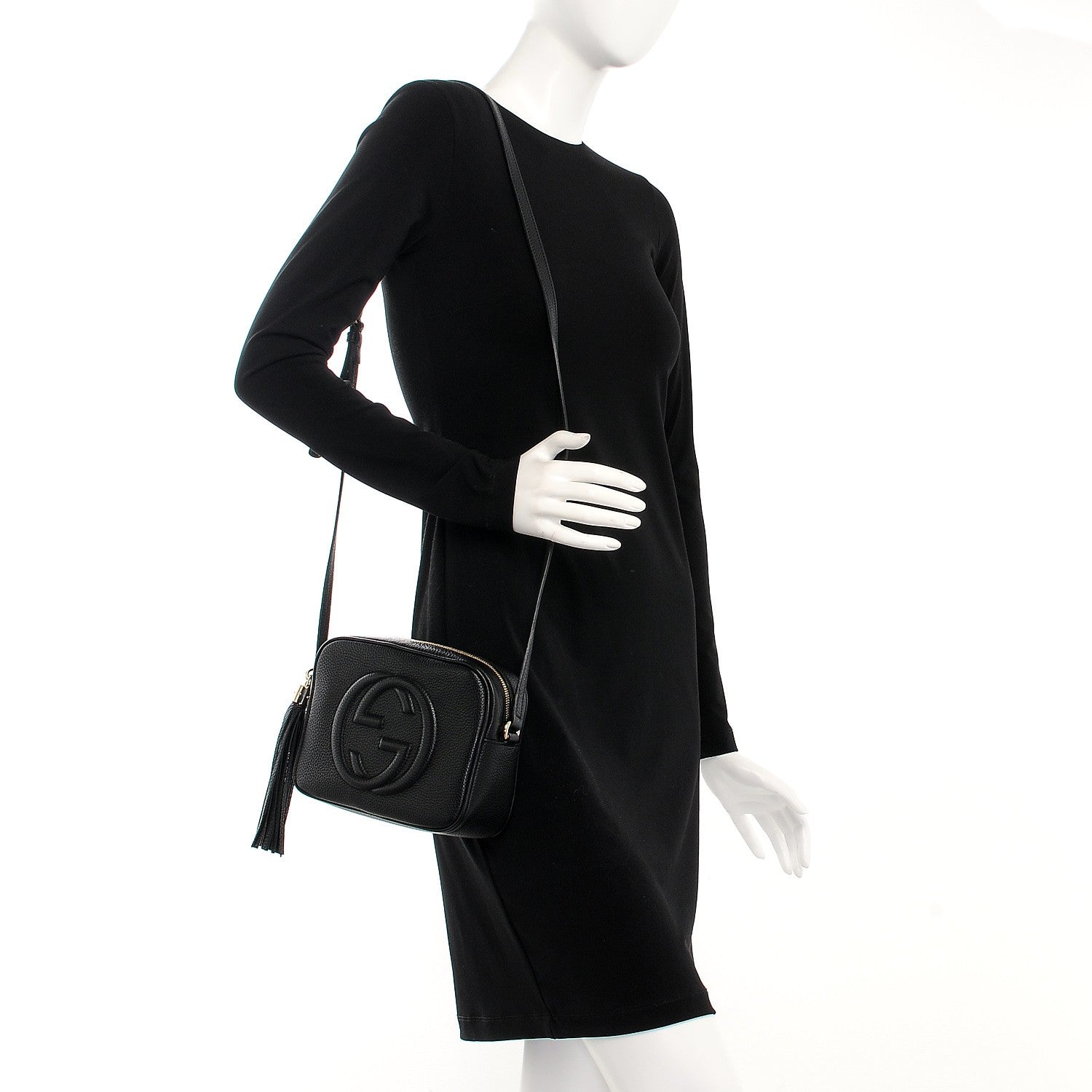 Gucci Pebbled Calfskin Small Soho Disco Bag Black 2 of 8