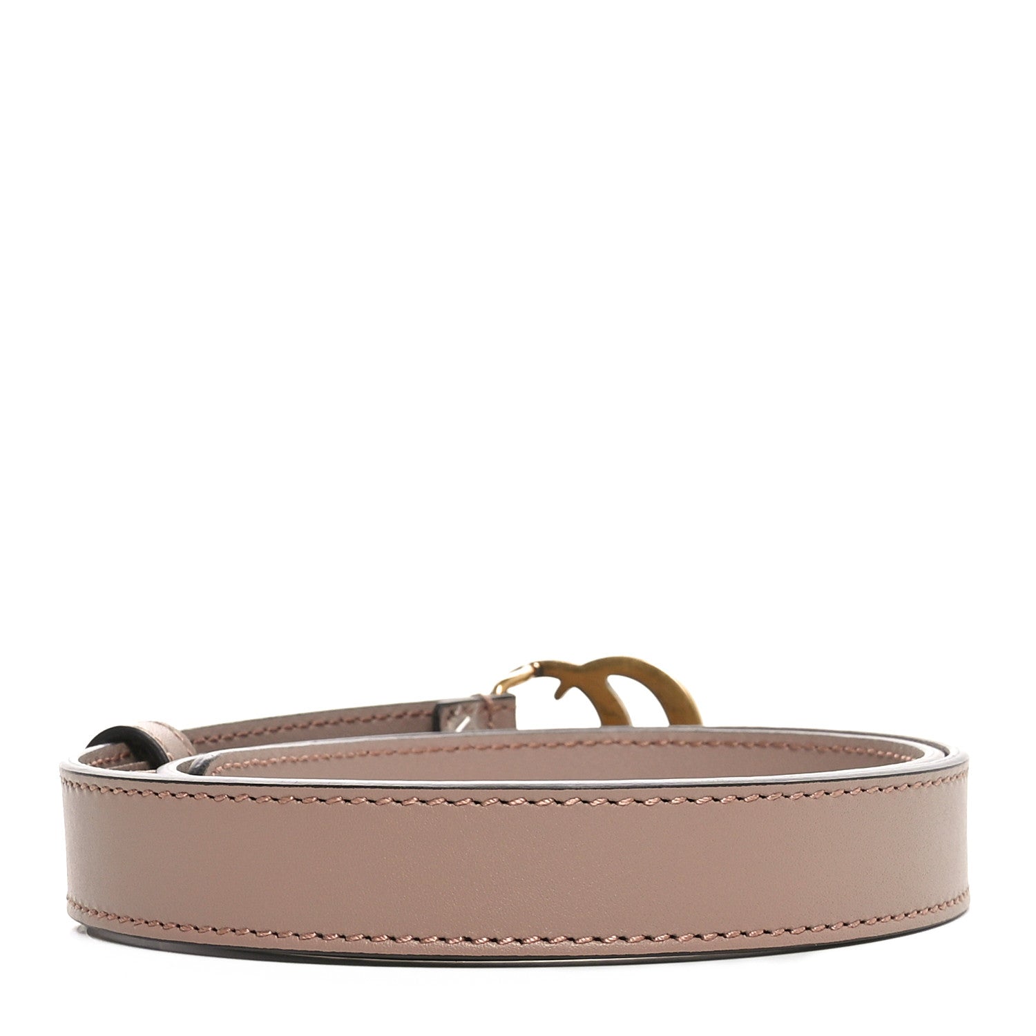 Gucci Calfskin Double G 20mm Belt 65 26 75/30 Porcelain Rose 2 of 5