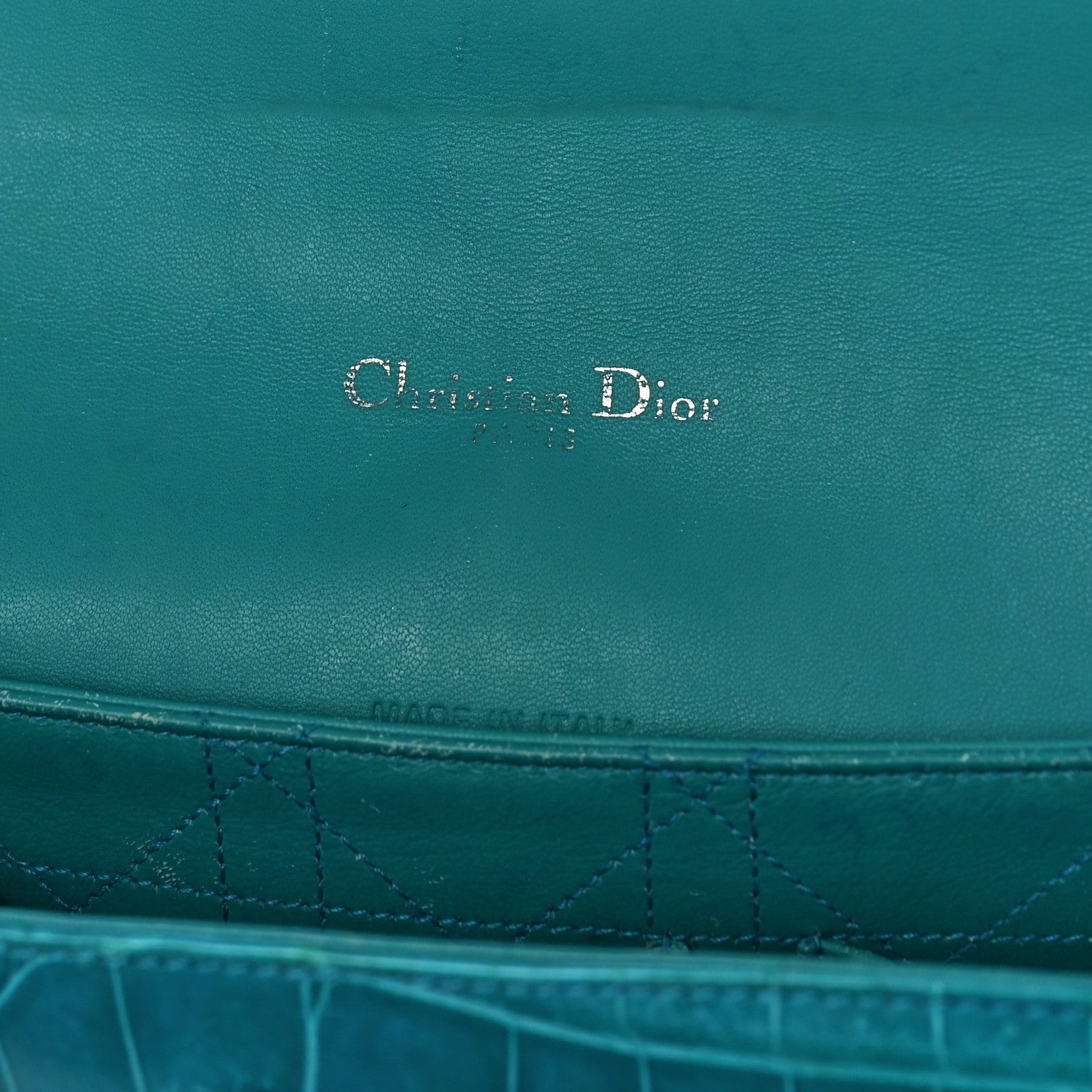 Christian Dior Crocodile Medium Miss Dior Flap Blue 7 of 12