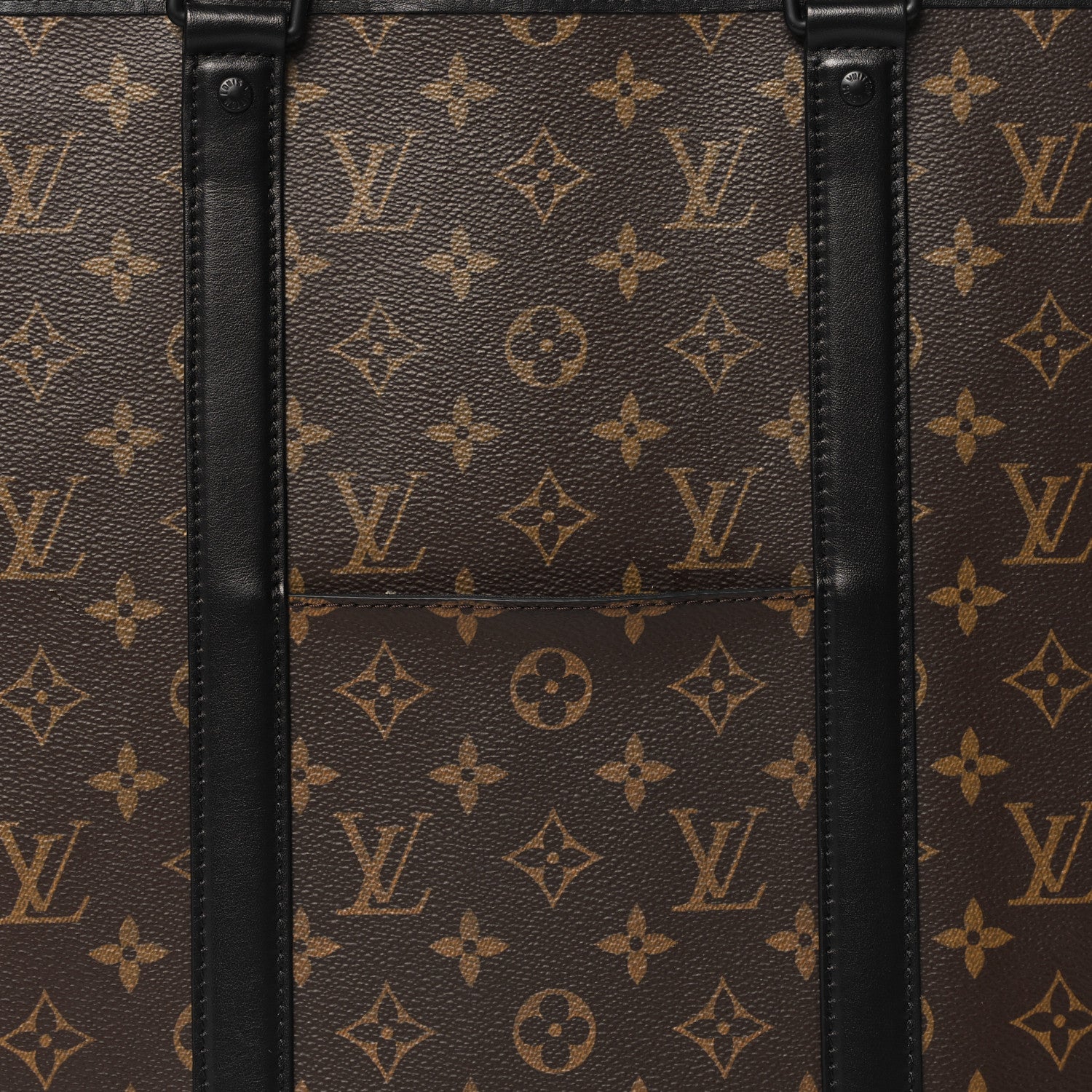 Louis Vuitton Monogram Macassar Weekend Tote GM 7 of 10