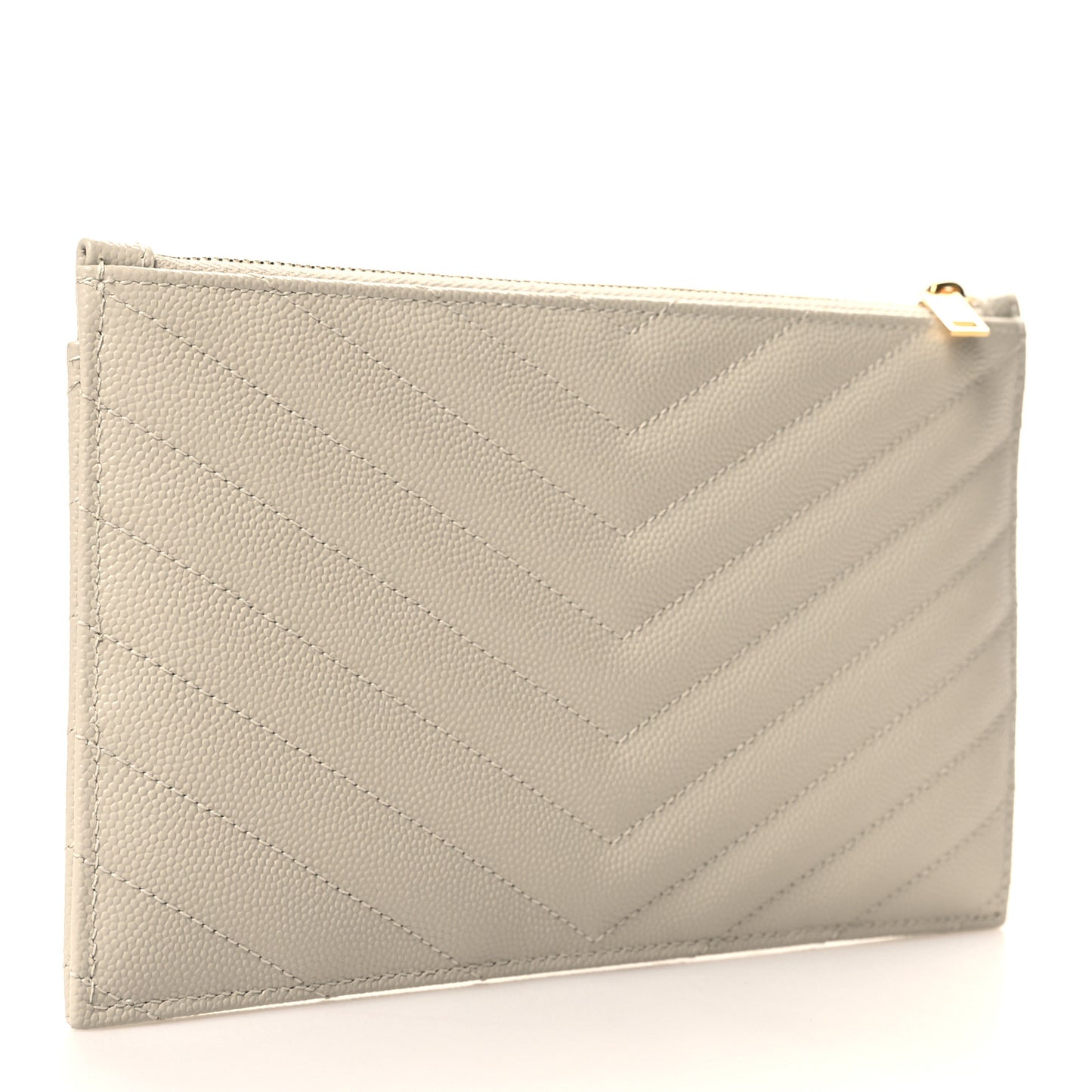 Grain De Poudre Chevron Monogram Bill Pouch Crema Soft