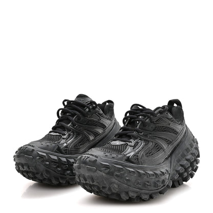 Balenciaga Mesh Nylon Mens Monocolor Bouncer Sneakers 37 Black 4 of 8
