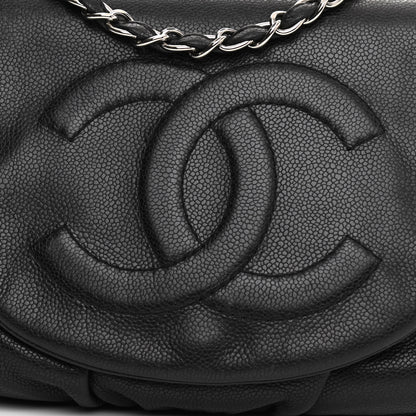 Chanel Caviar Half Moon Large Flap Black 8 of 10