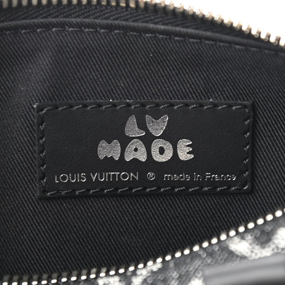 Louis Vuitton X NIGO Taurillon Monogram Denim Drip Keepall XS Black 6 of 8