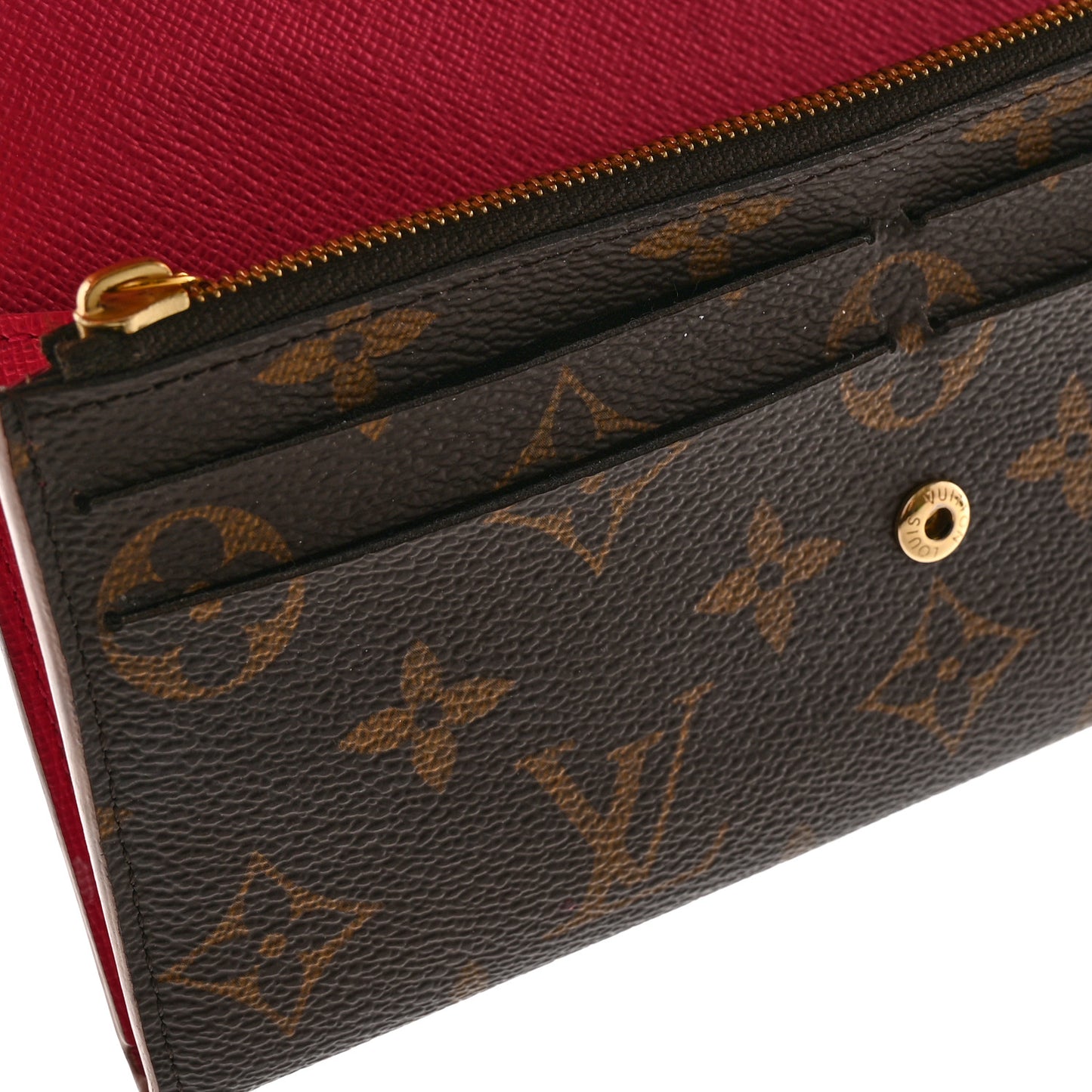 Monogram Bloom Flower Emilie Wallet Fuchsia