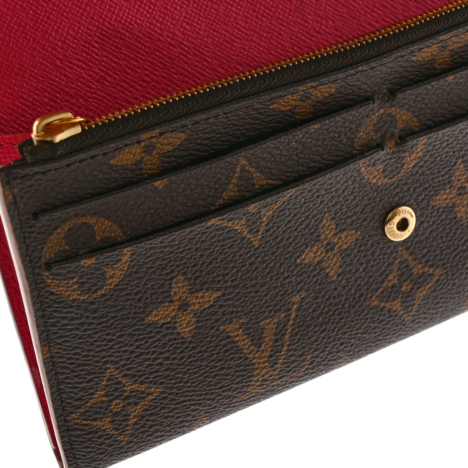 Louis Vuitton Monogram Bloom Flower Emilie Wallet Fuchsia 10 of 12