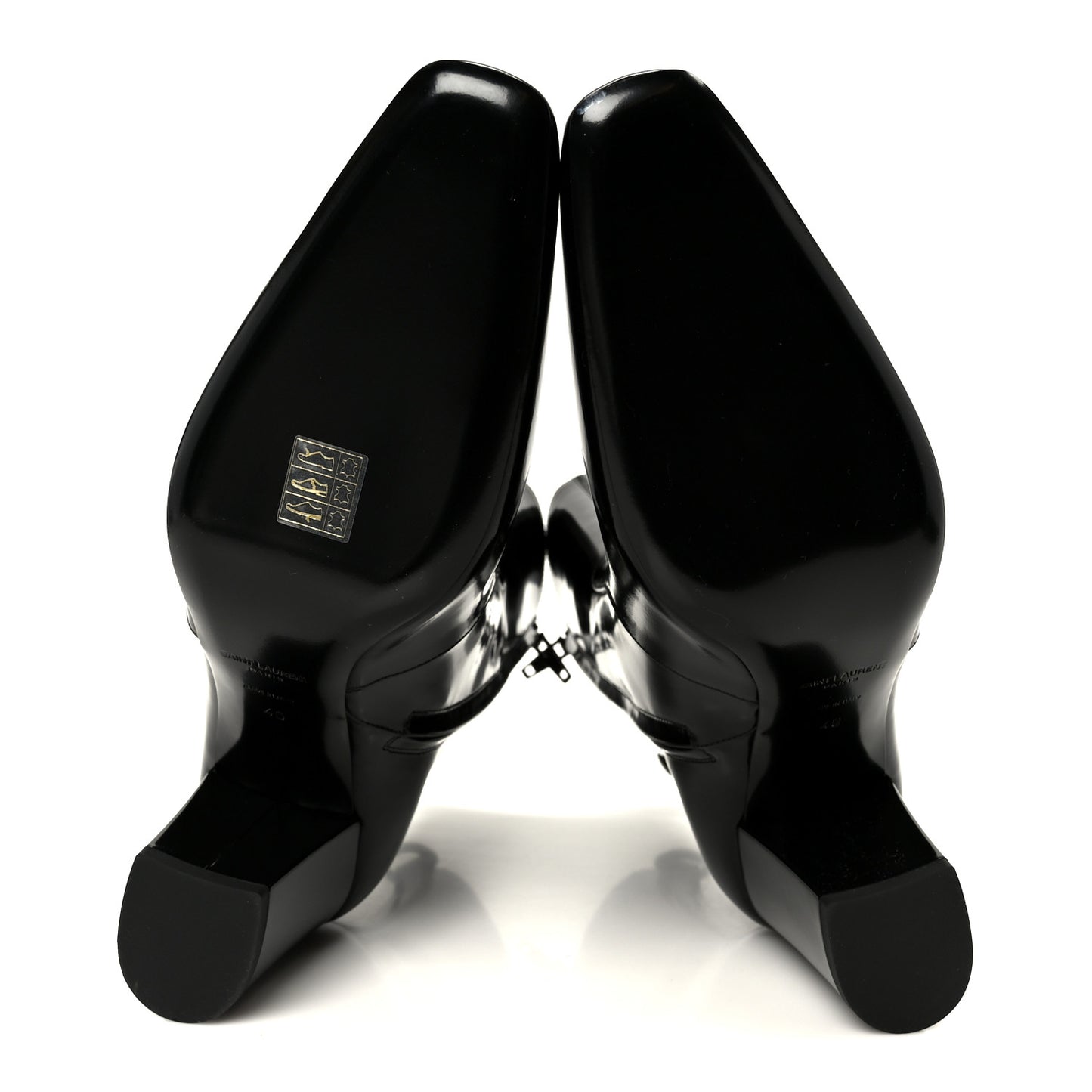 Vitello Marilyn Betty 70 Ankle Zip Boots 40 Black