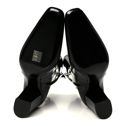 Saint Laurent Vitello Marilyn Betty 70 Ankle Zip Boots 40 Black 6 of 10
