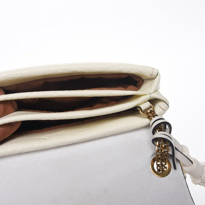 Lanvin Calfskin Small Nomad Crossbody Tassel Bag Ivory 7 of 10