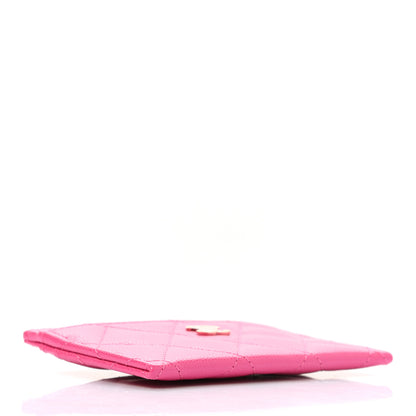 Chanel Caviar Quilted Card Holder Dark Pink 4 of 8