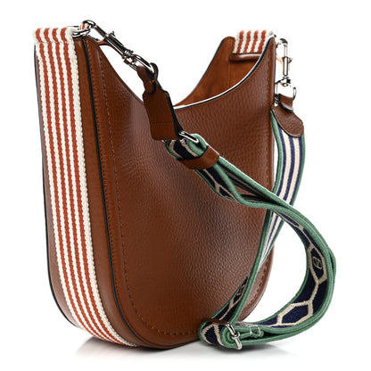 Valentino Garavani Grainy Calfskin Jacquard Medium Antibes Hobo Selleria White Testa Di Moro Ivory Navy 3 of 9
