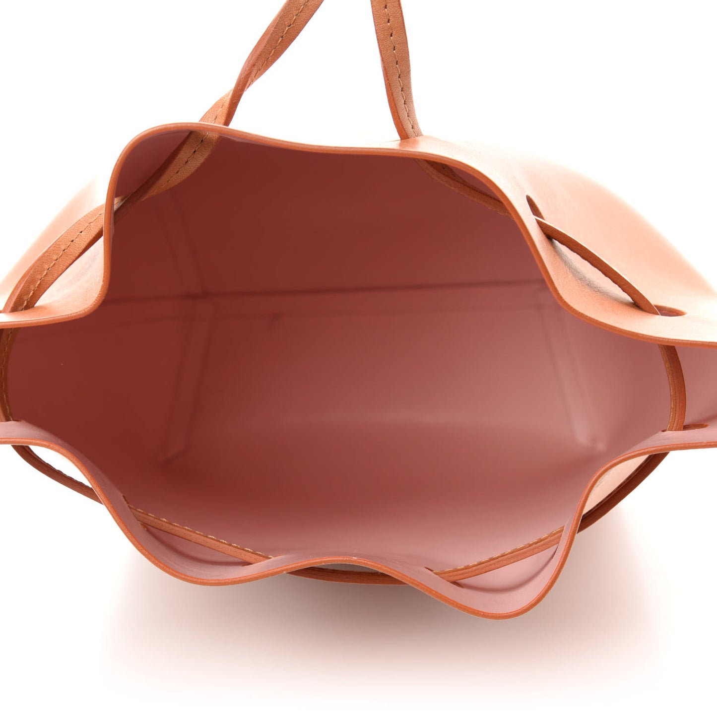 Calfskin Mini Bucket Bag Cammello Rosa