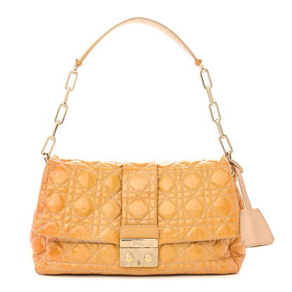 Christian Dior Patent Cannage Large Miss Dior Flap Beige 1 of 12