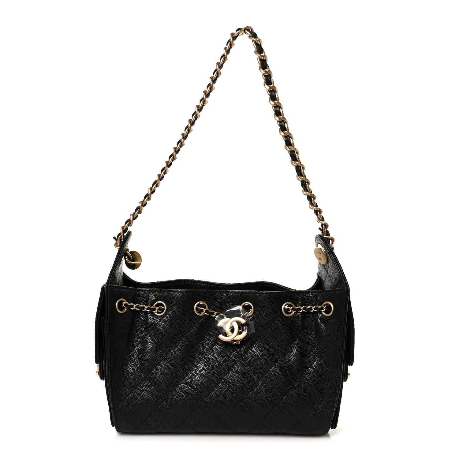 Chanel Caviar Quilted Mini Chanel 25 Handbag Black 1 of 11