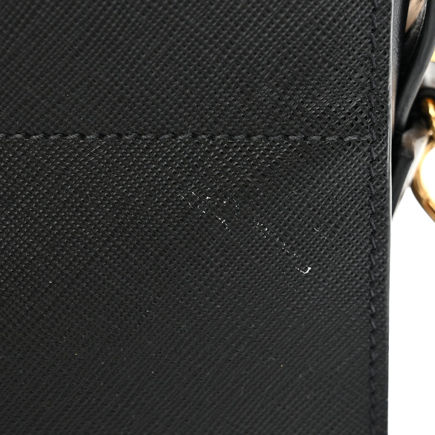 Saffiano City Calfskin Esplanade Crossbody Bag Black