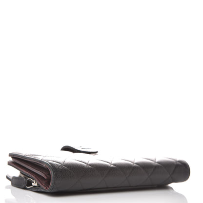 Chanel Caviar Quilted CC French Wallet Black 4 of 13