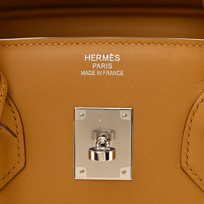 Hermes Swift Twill H Fray Fray Birkin 35 Sesame Ecru 6 of 11