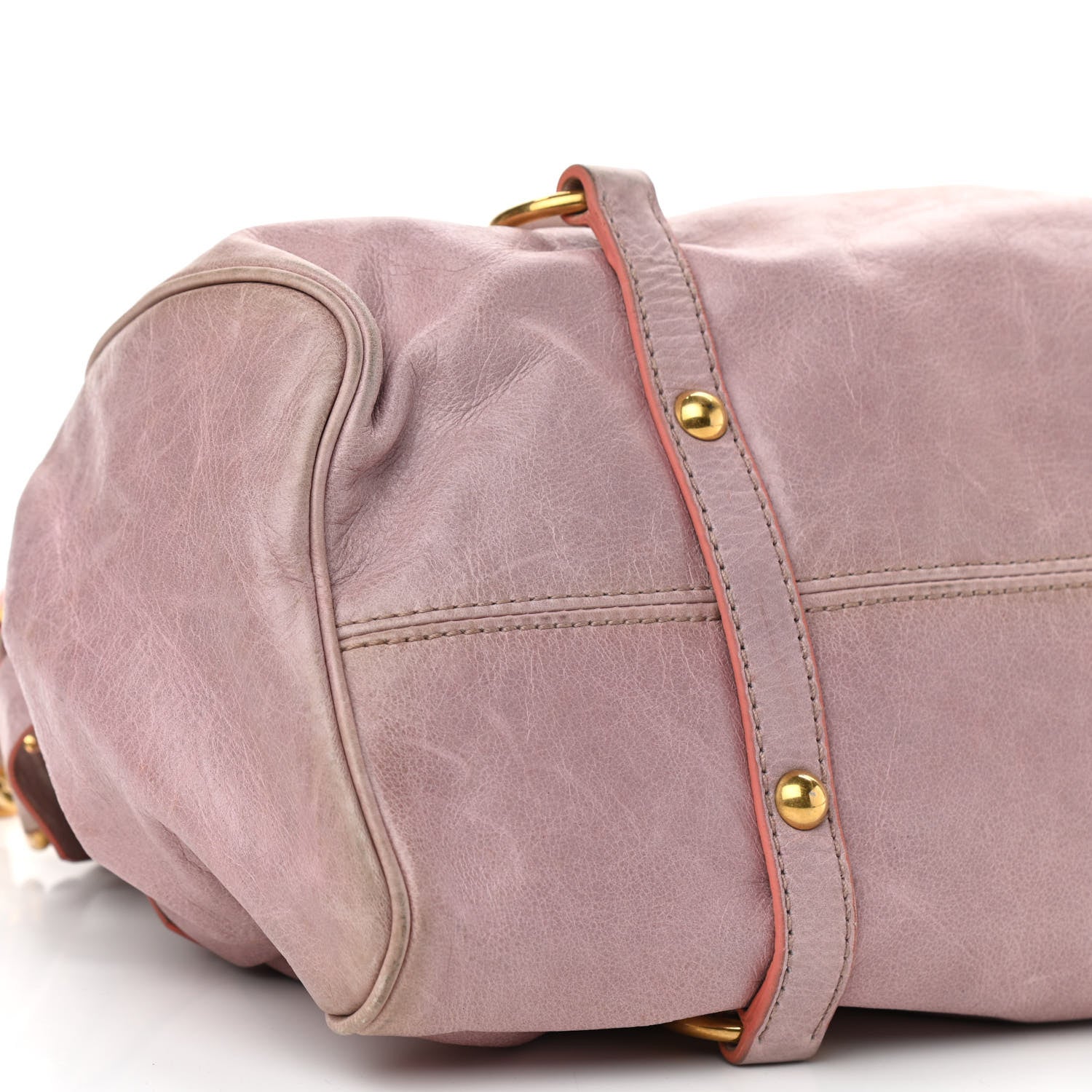 Miu Miu Vitello Lux Large Bow Bag Mughetto 9 of 14