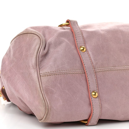 Miu Miu Vitello Lux Large Bow Bag Mughetto 9 of 14