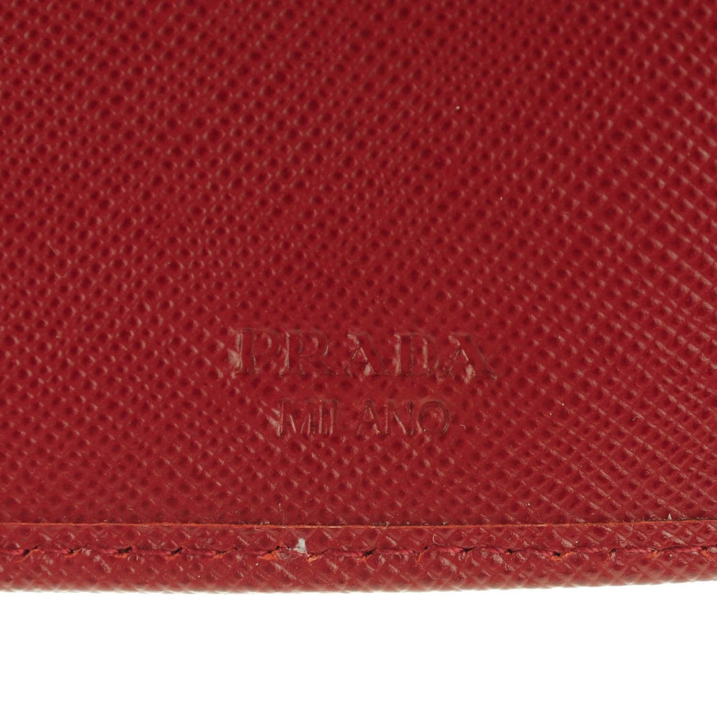 Saffiano Bi-Fold Wallet Red