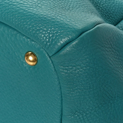 Prada Vitello Daino Shopping Tote Green 10 of 10