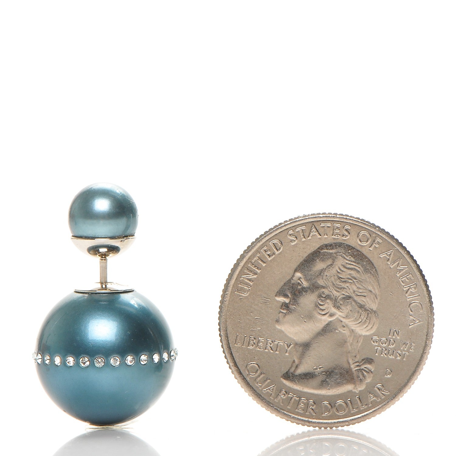 Christian Dior Crystal Mise En Dior Tribal Earrings Blue 2 of 4